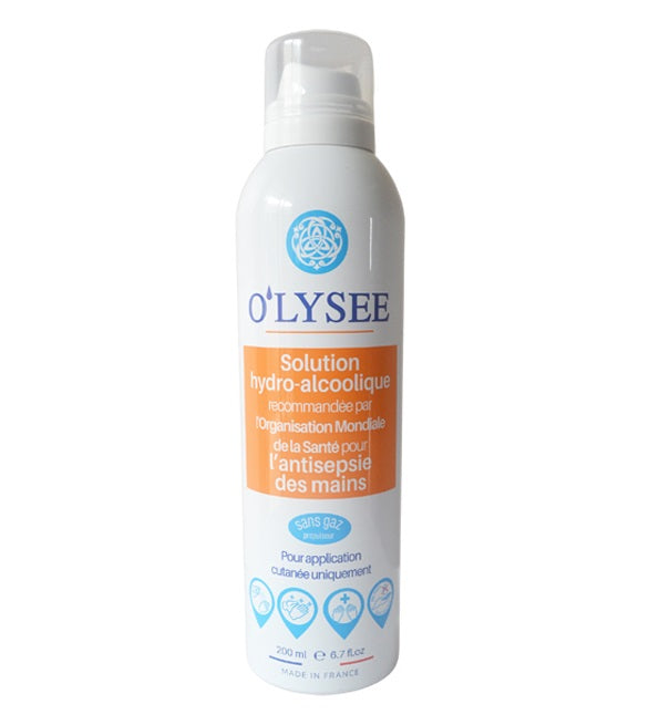 O’LYSEE Solution hydro-alcoolique pour l’antisepsie des mains 200ml