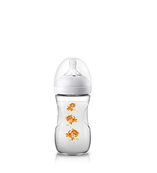 AVENT SCF070/20 NATURAL BIBERON DEBIT LENT DES 1 MOIS Tigre 260ML