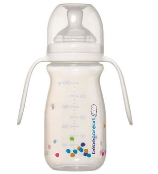 BÉBÉ CONFORT Biberon 240ml poignées + Tétine T2 Débit Rapide