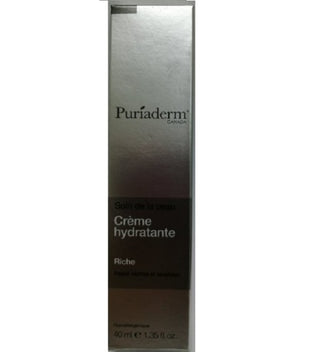 Puriaderm Soin de la Peau Crème Hydratante Riche 40ml