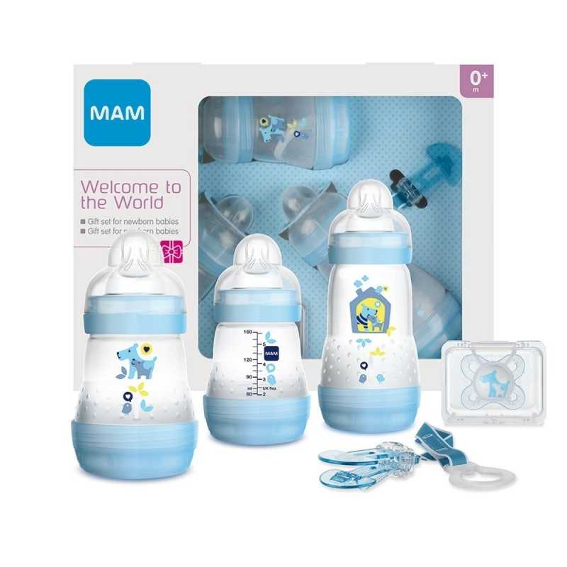 MAM Kit naissance bleu– coffret cadeau – roc -->